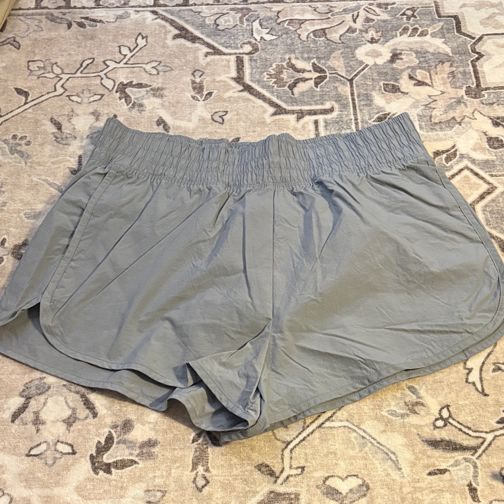 PINK Victoria secret active gray blue shorts size XL